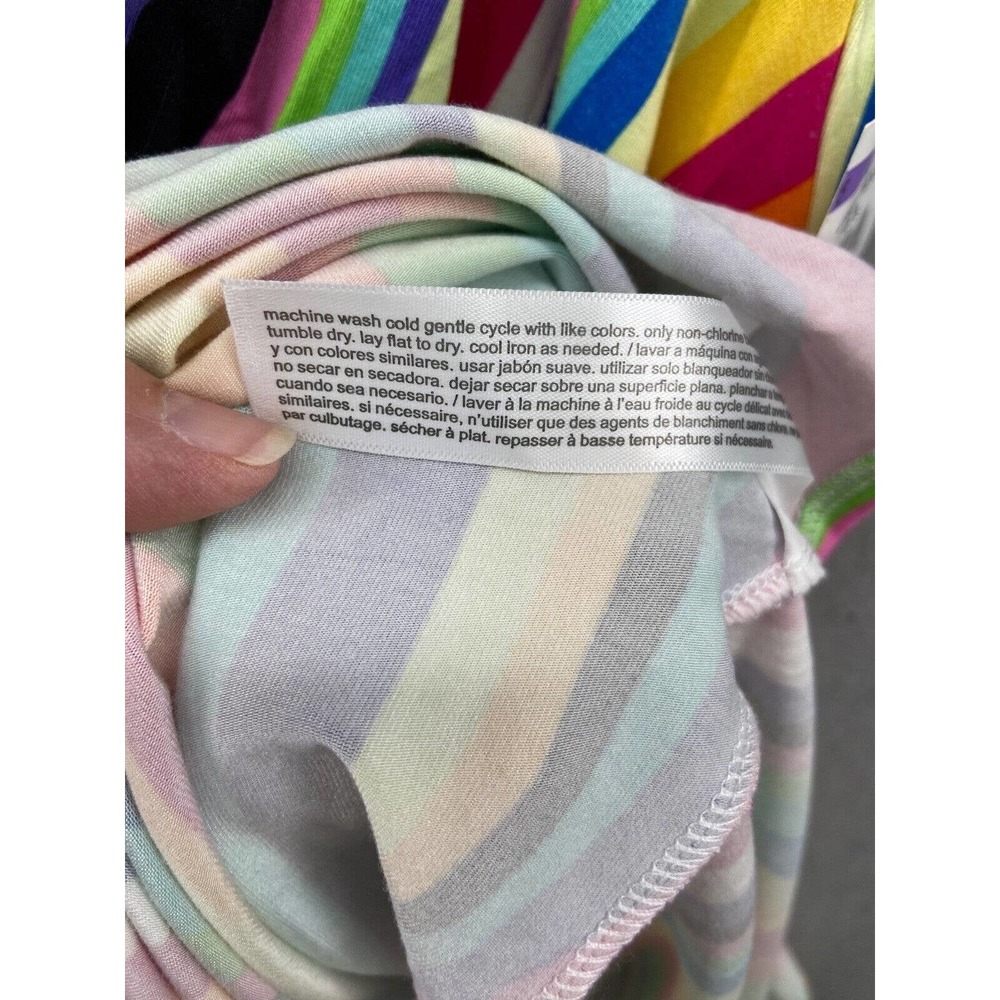 Eloquii Dress‎ Womens Sz 16 Wrap Around Multicolor Midi Stripe V-Neck Pullover - Picture 7 of 15